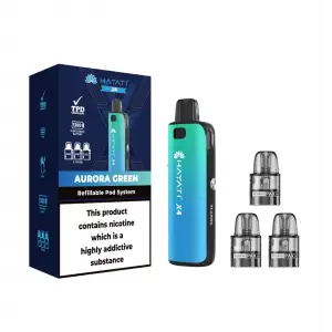 Hayati X4 Refillable Pod Vape Kit - Aurora Green