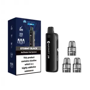 Hayati X4 Refillable Pod Vape Kit - Stormy Black