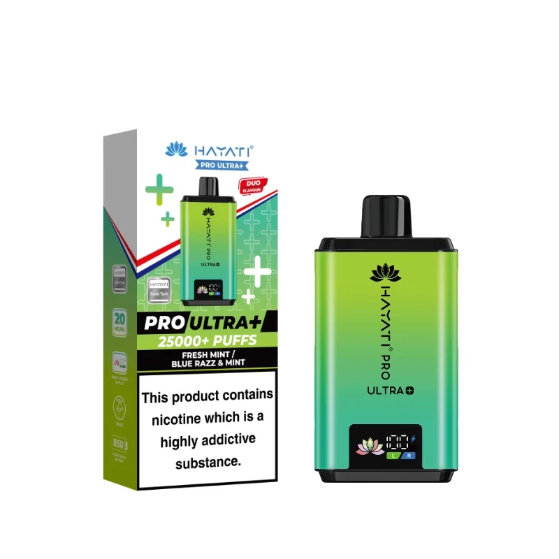 Hayati Pro Ultra Plus 25K - Fresh Mint/Blue Razz & Mint