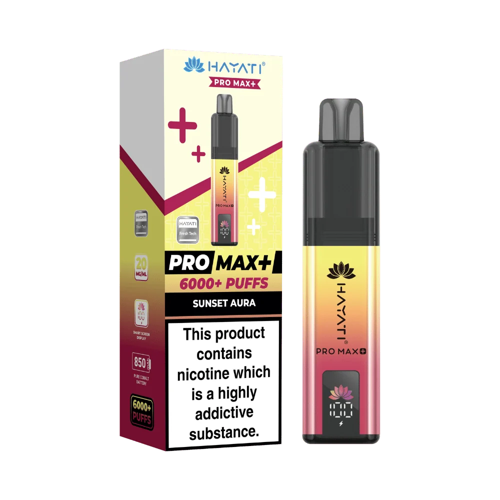 Hayati Pro Max Plus 6000 - 20mg | Sunset Aura