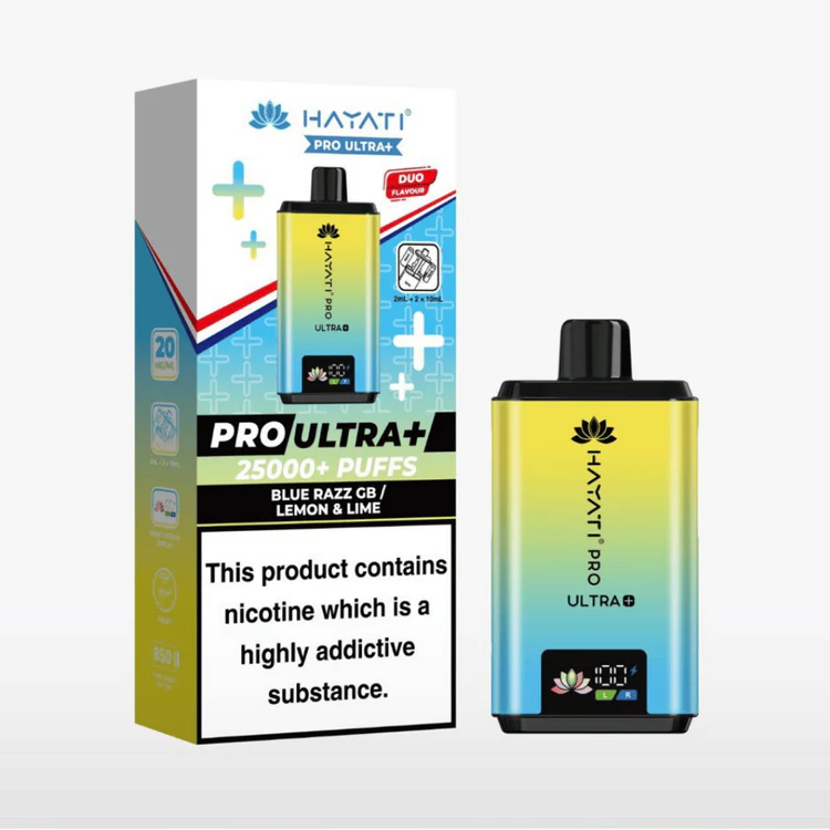 Hayati Pro Ultra Plus 25K - Blue Razz GB / Lemon & Lime