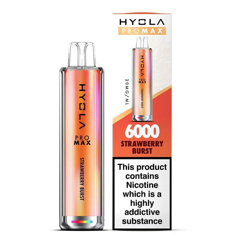 Strawberry Burst HYOLA Pro Max HY6000 Disposable Vape 