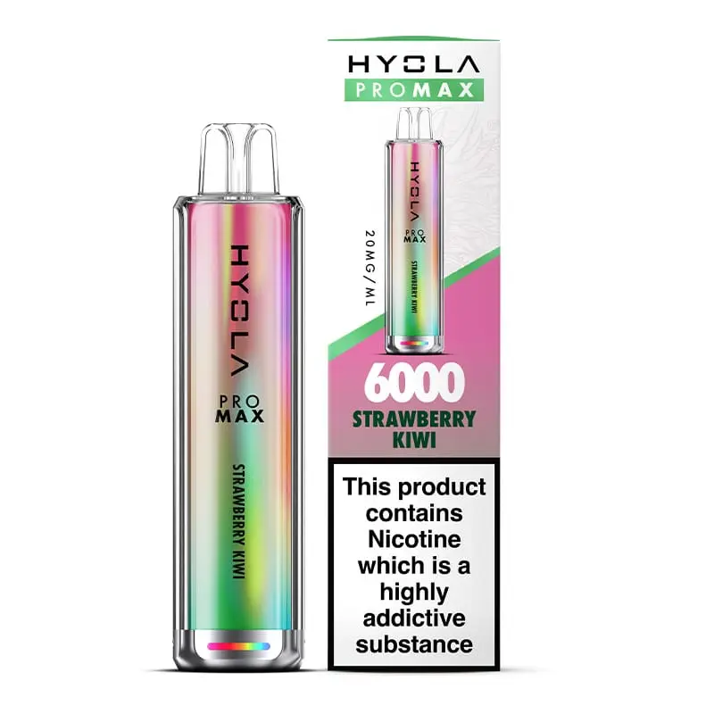 Strawberry Kiwi HYOLA Pro Max HY6000 Disposable Vape 