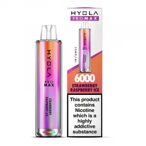 Strawberry Raspberry Ice HYOLA Pro Max HY6000 Disposable Vape 