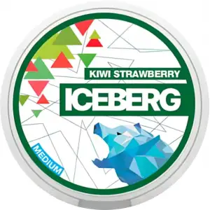 Kiwi Strawberry Light Nicotine Pouches by Ice Berg 20mg/g