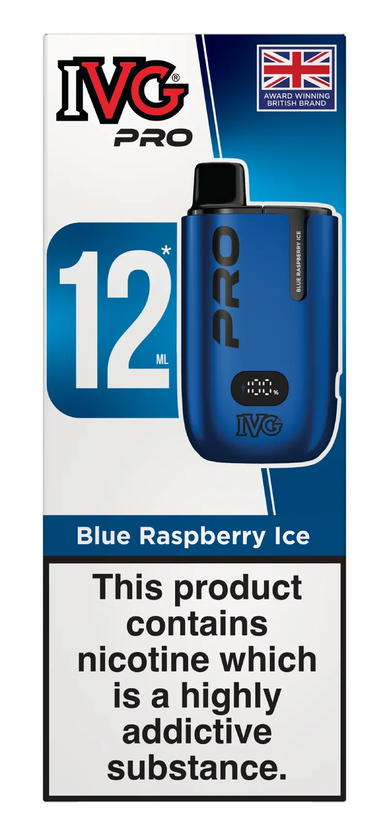 Blue Raspberry Ice IVG PRO 12 Pod Kit