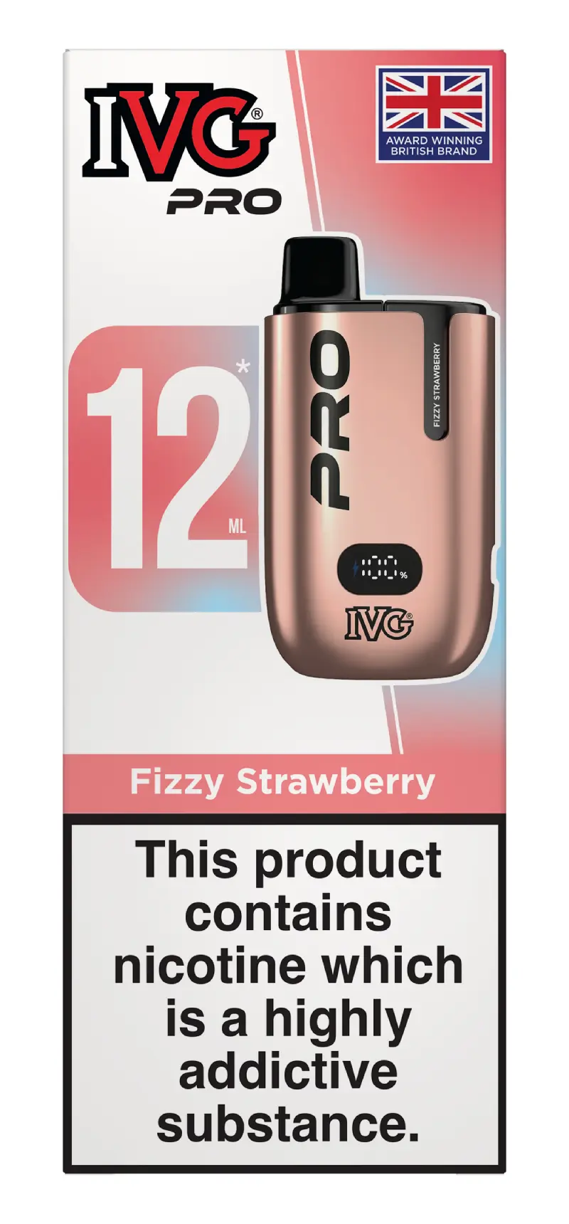 Fizzy Strawberry IVG PRO 12 Pod Kit