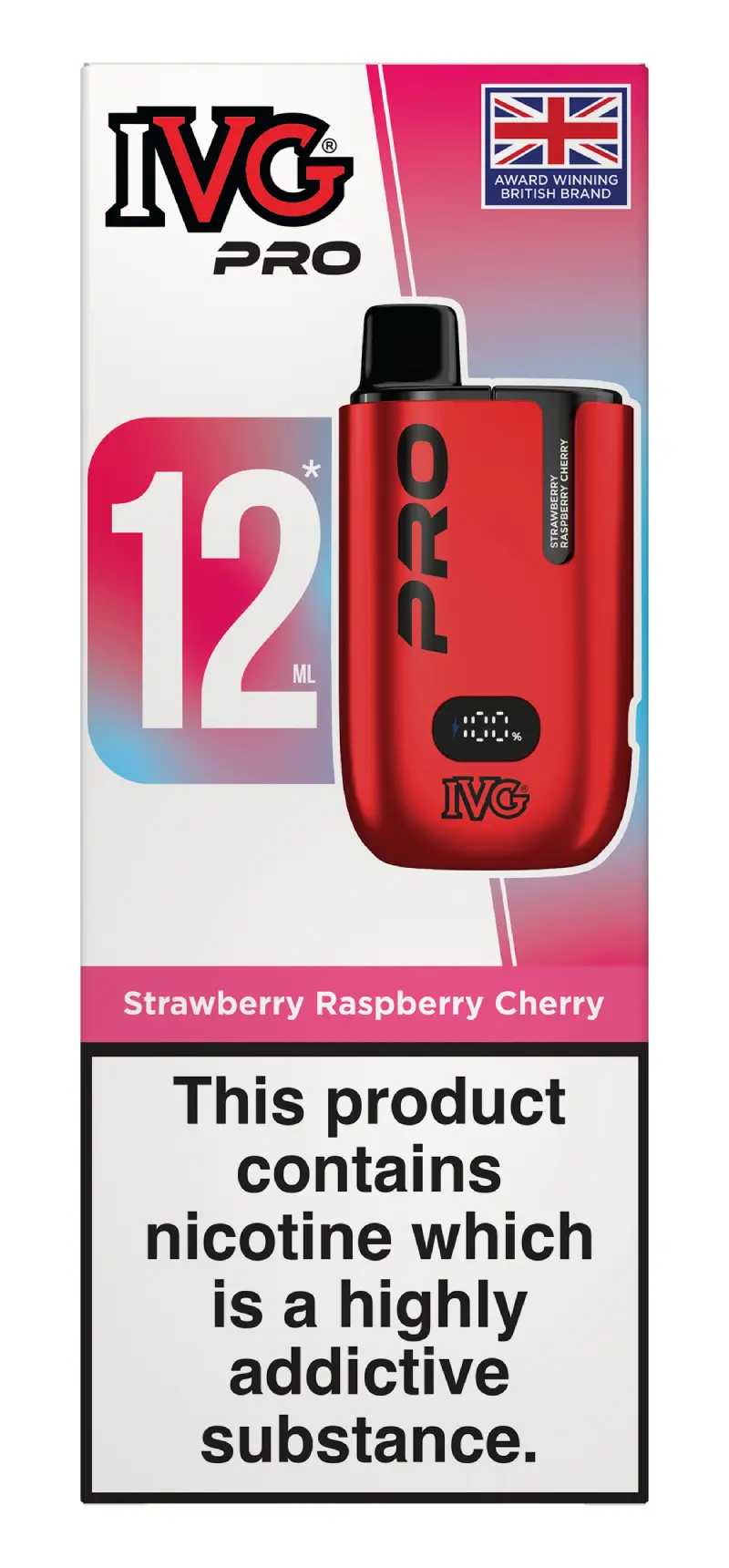 Strawberry Raspberry Cherry IVG PRO 12 Pod Kit