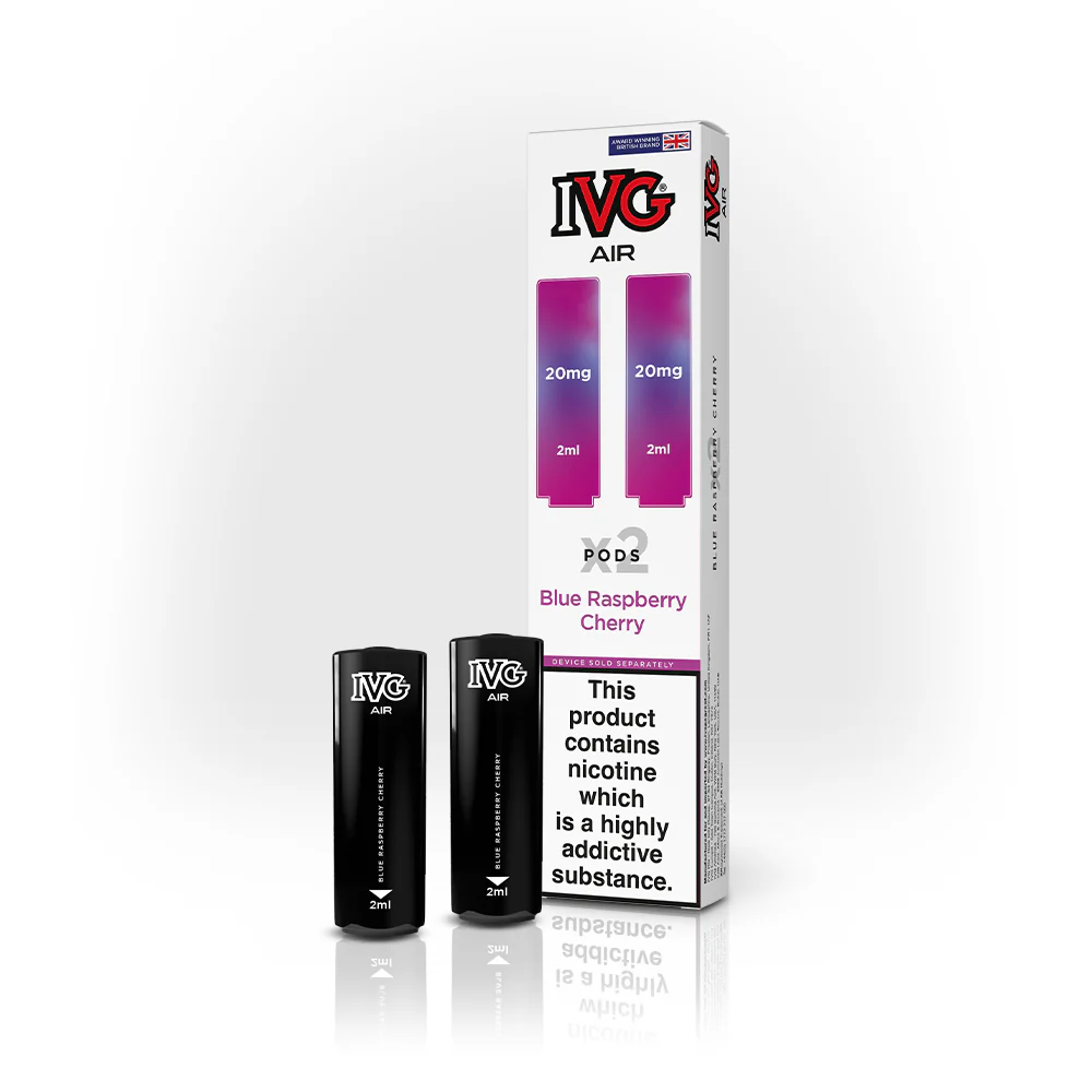  Blue Raspberry Cherry IVG Air Prefilled Disposable Vape Pods 20mg 