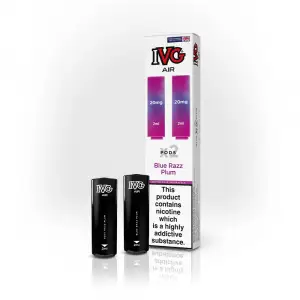 Blue Razz Plum IVG Air Prefilled Disposable Vape Pods 20mg