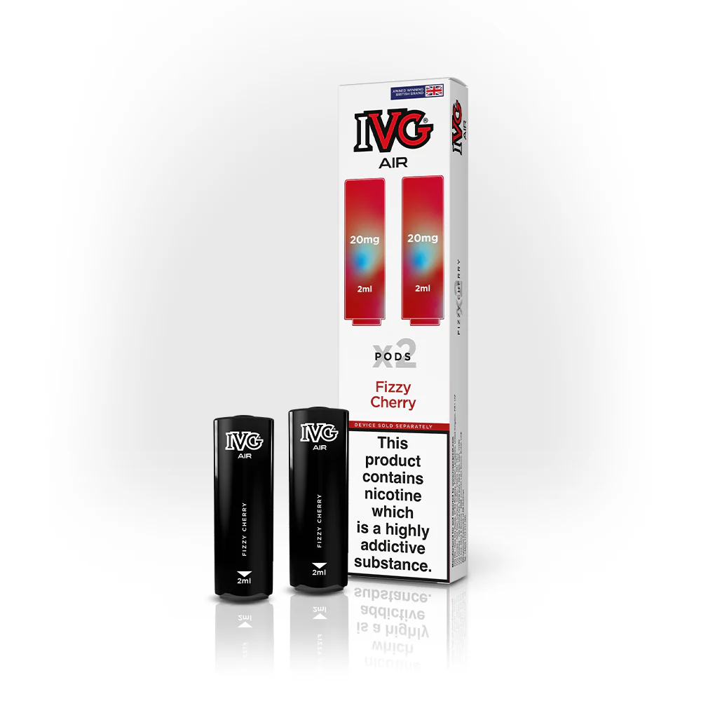 Fizzy Cherry IVG Air Prefilled Disposable Vape Pods 20mg