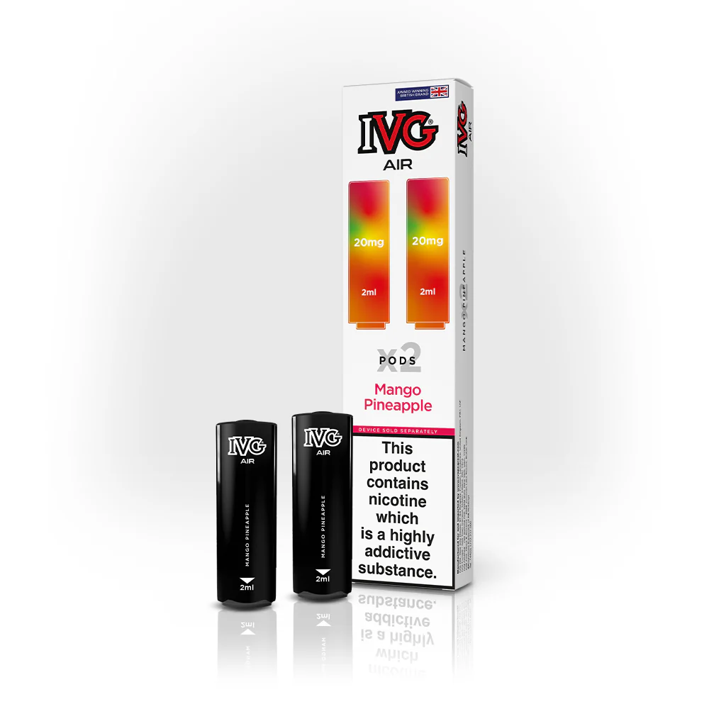 Mango Pineapple IVG Air Prefilled Disposable Vape Pods 20mg