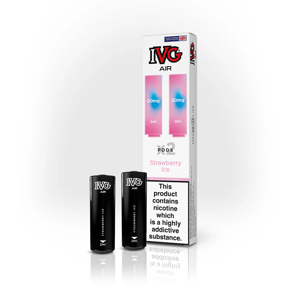  Strawberry Ice IVG Air Prefilled Disposable Vape Pods 20mg 