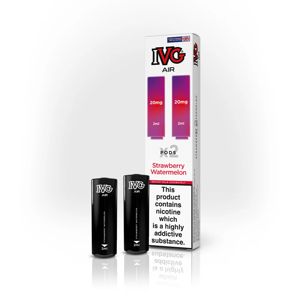  Strawberry Watermelon IVG Air Prefilled Disposable Vape Pods 20mg 