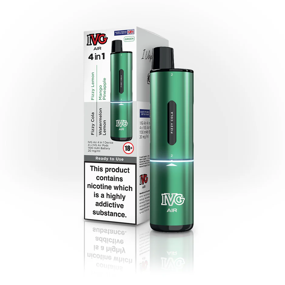  Green(4 in 1) IVG Air 4 in 1 Rechargeable Vape Kit 