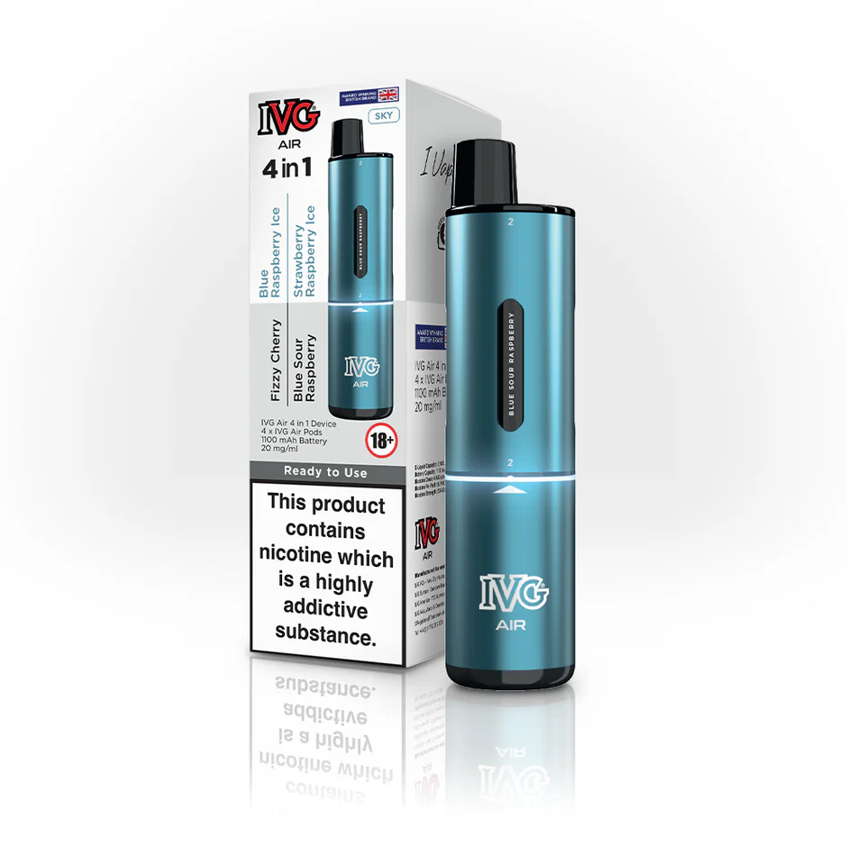 IVG Air 4 in 1 Disposable Vape Starter Kit | 20mg - Sky(4 in 1) | Vape ...