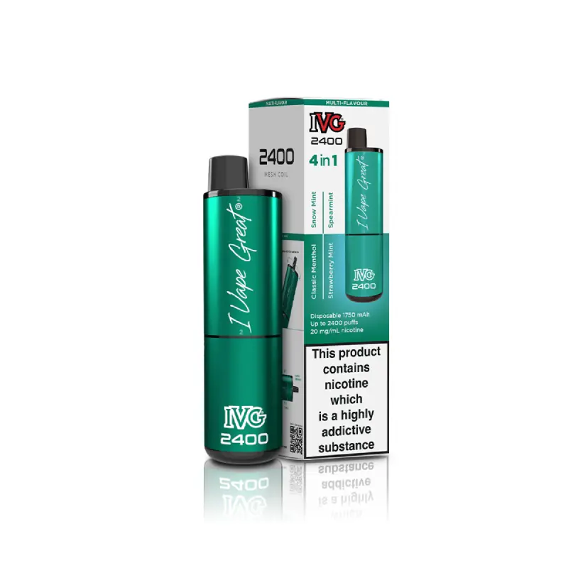 Mint Edition (4 in 1) | IVG 2400 Disposable Vape