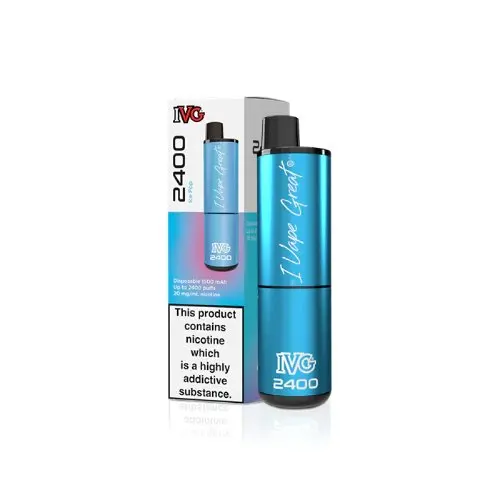  Ice Blue (Ice Pop) by IVG 2400 Disposable Vape 
