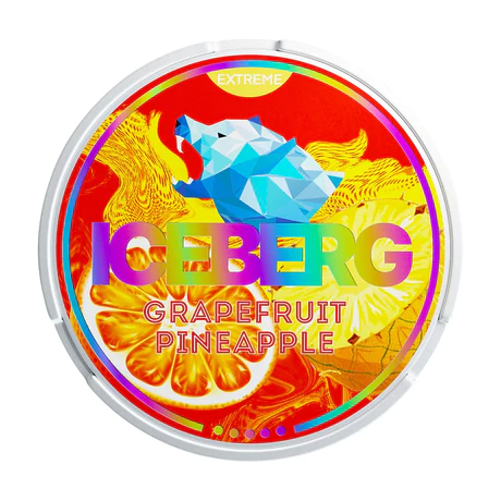  Grapefruit Pineapple Extra Strong Nicotine Pouches by Ice Berg 120mg/g 