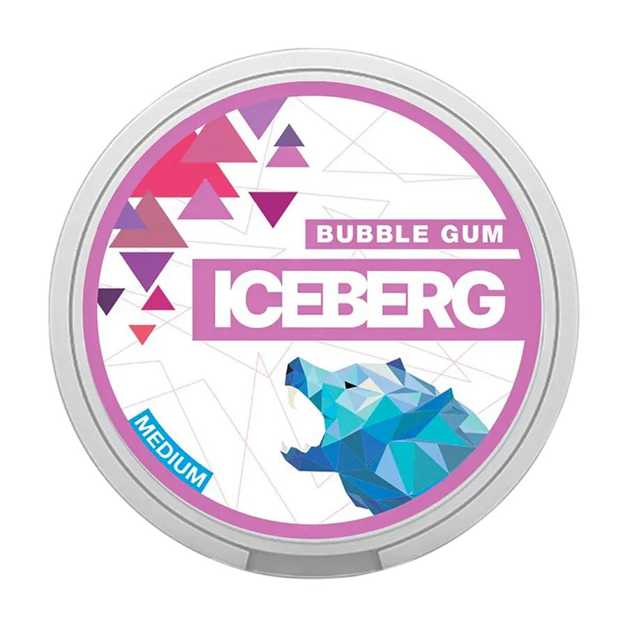  Bubblegum Strong Nicotine Pouches by Ice Berg 100mg/g 