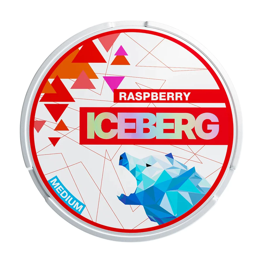  Raspberry Light Nicotine Pouches by Ice Berg 20mg/g 