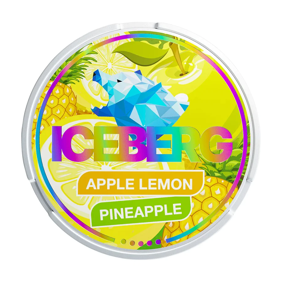  Apple Lemon Pineapple Extreme Nicotine Pouches by Ice Berg 150mg/g 