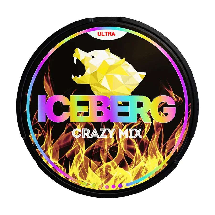  Crazy Mix Ultra Nicotine Pouches by Ice Berg 150mg/g 