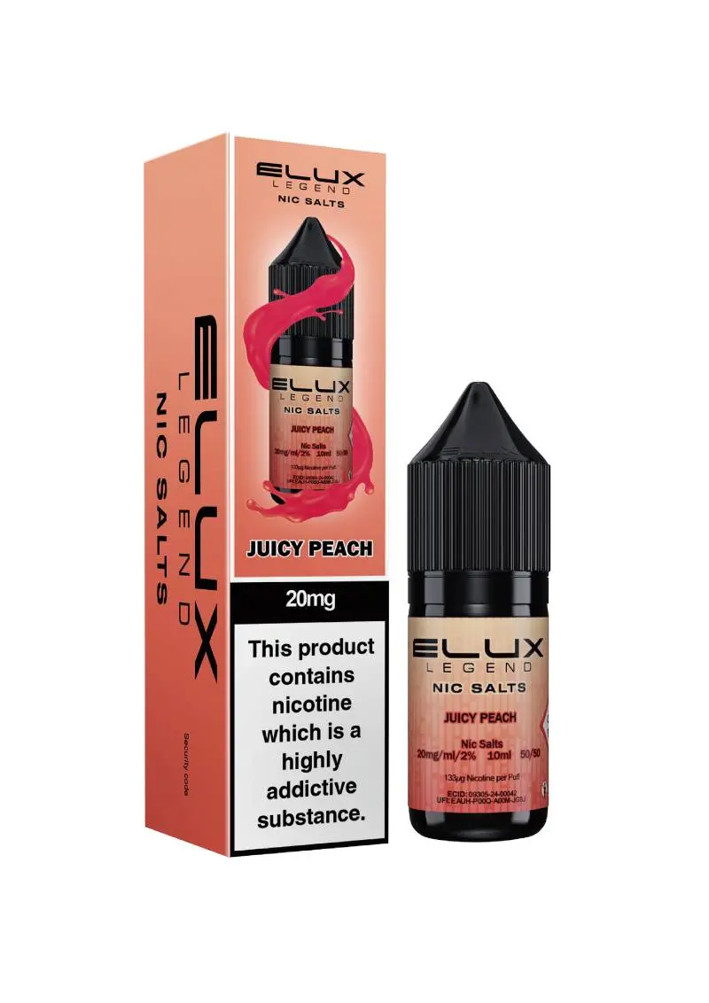 Elux Legend Nic Salts - Juicy Peach - 10ml