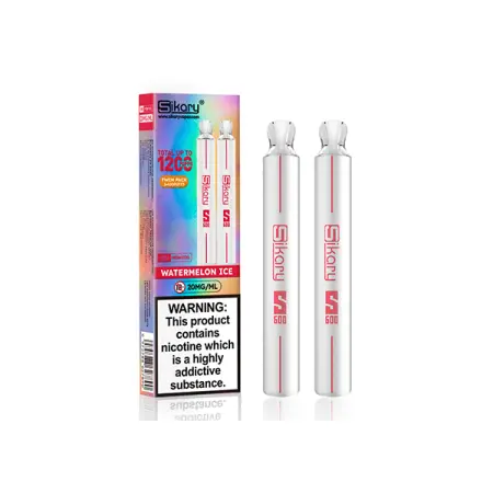 Watermelon Ice by Sikary S600 Disposable Vape 20mg - Twin Pack