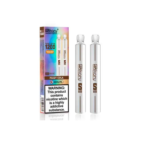 Sikary S600 Disposable Vape 20mg - Twin Pack - Fizzy Cola| Vape and Go