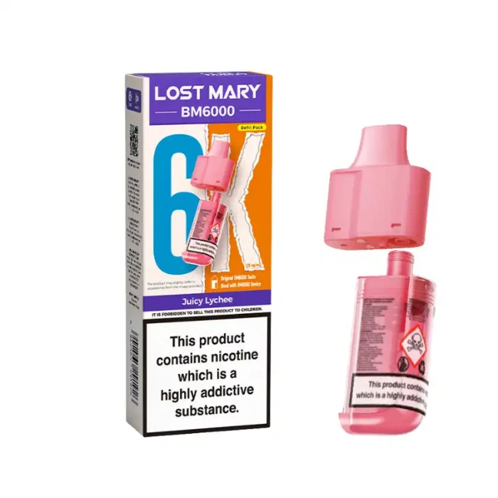 Juicy Lychee Lost Mary BM6000 Refill