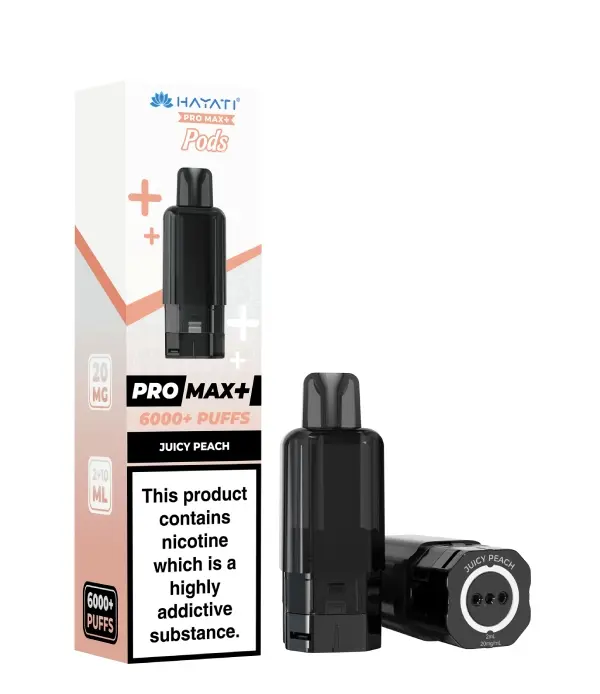  Hayati Pro Max Plus Pods - 10mg | Juicy Peach