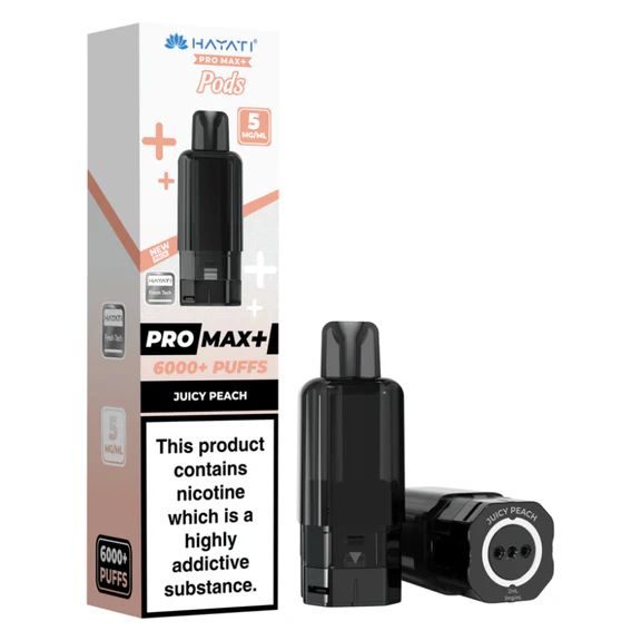  Hayati Pro Max Plus Pods - 5mg | Juicy Peach