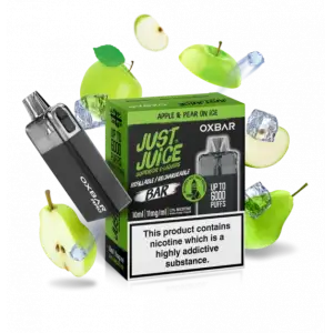 Apple & Pear On Ice Oxbar RRB Disposable Vape Bar by Just Juice
