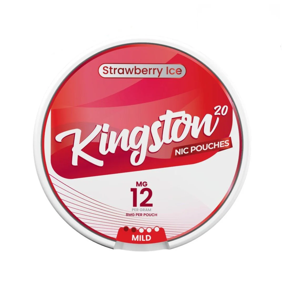 Strawberry Ice Nicotine Pouches by Kingston | Pack of 20