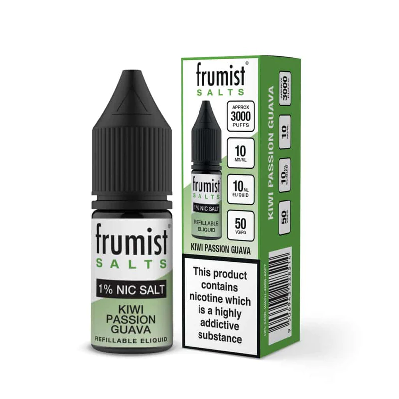 Kiwi Passion Guava Nic Salt E-Liquid by Frumist Salts 10ml