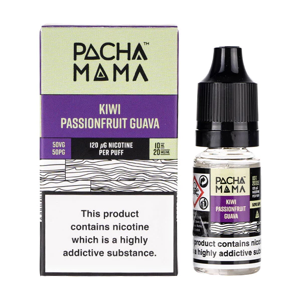  Kiwi Passion Fruit Guava Nic Salt E-Liquid by Pacha Mama 10ml  