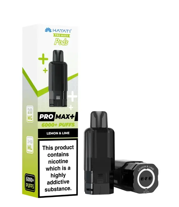  Hayati Pro Max Plus Pods - 10mg | Lemon Lime
