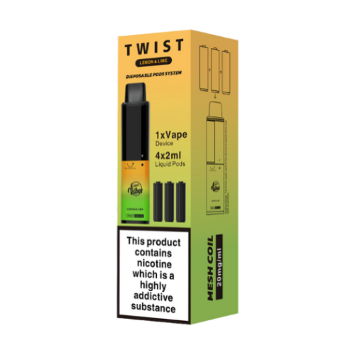  Lemon and Lime Happy Vibes Twist 3500 Disposable Vape 20mg 