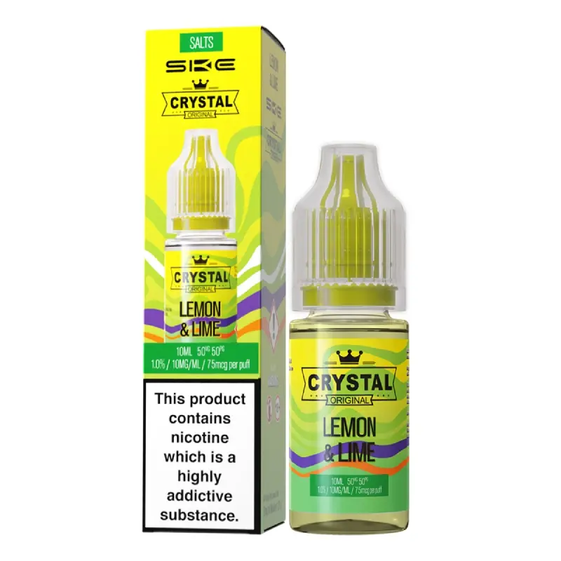  Lemon & Lime Nic Salt E-Liquid by SKE Crystal Original 10ml 