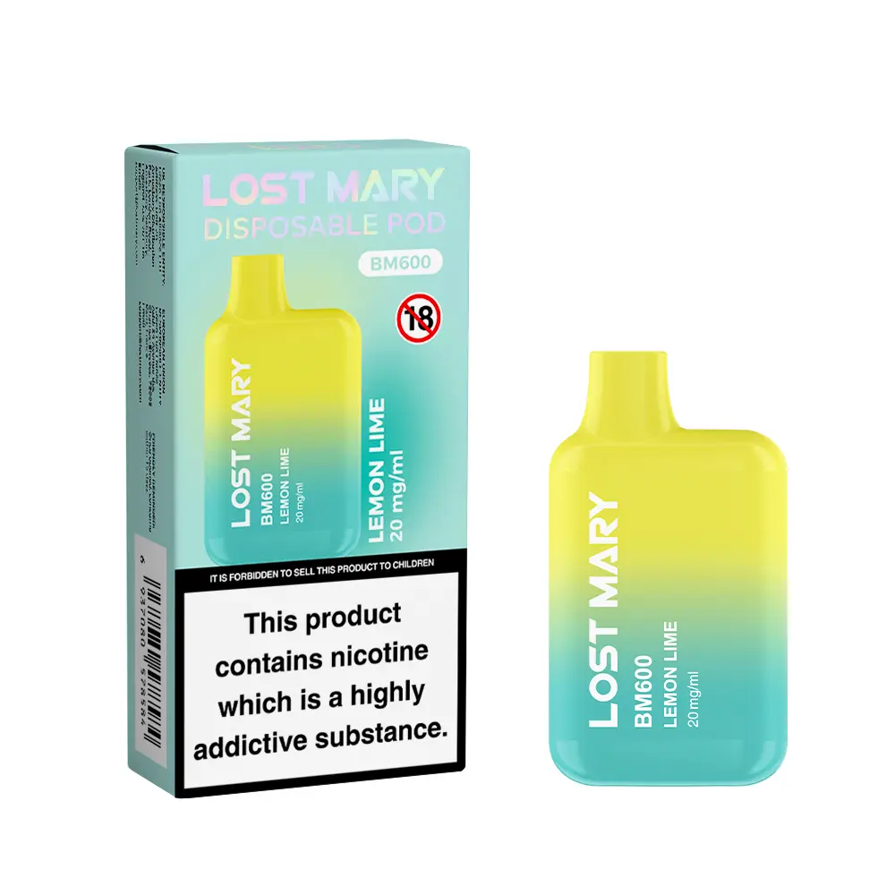 Lemon Lime | Lost Mary BM600 Disposable Vape by Elf Bar 20mg