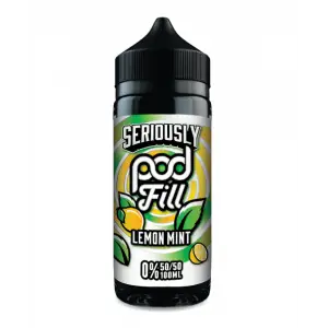 Lemon Mint Shortfill E-liquid by Seriously Pod Fill 100ml