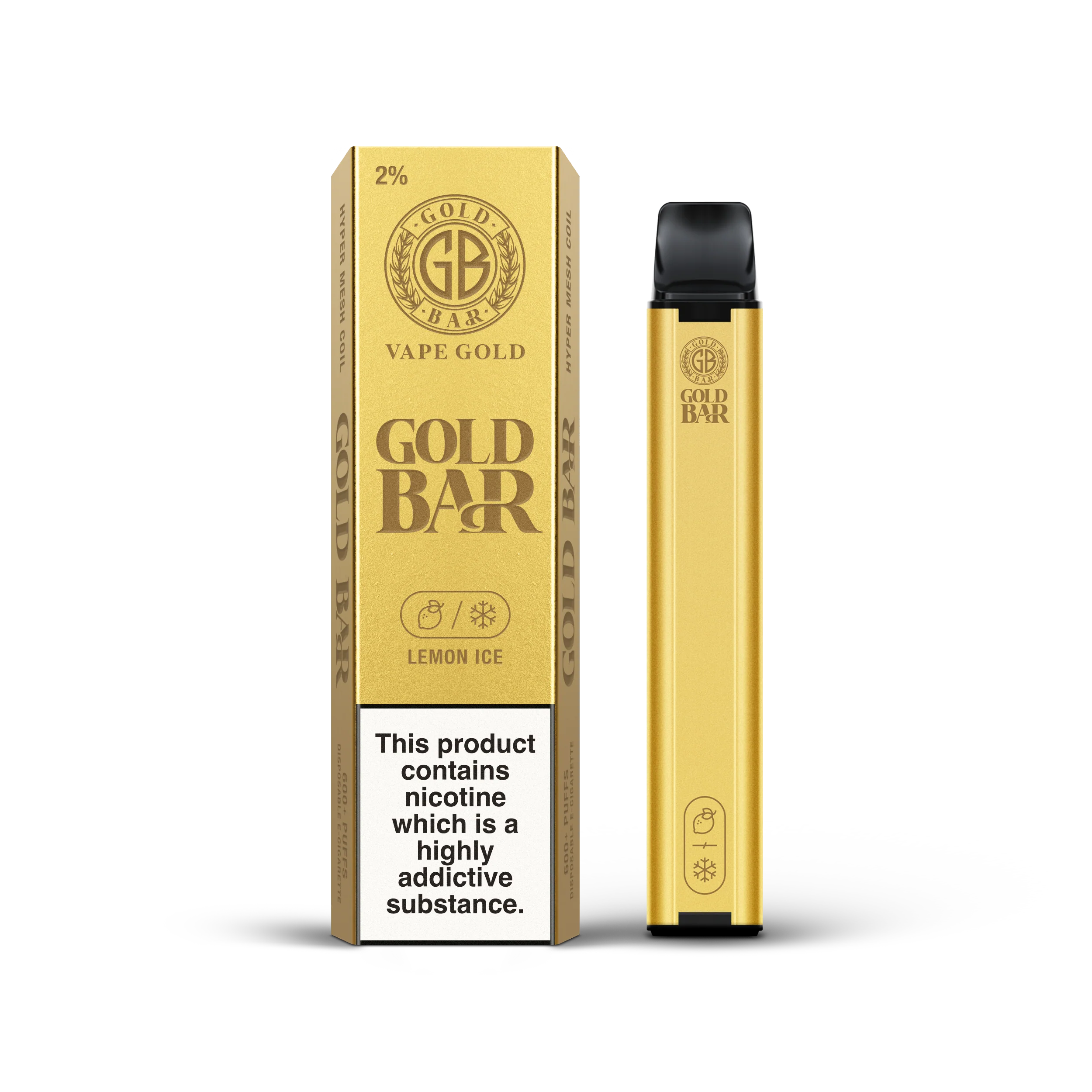 Lemon Ice by Gold Bar Disposable Vape 20mg