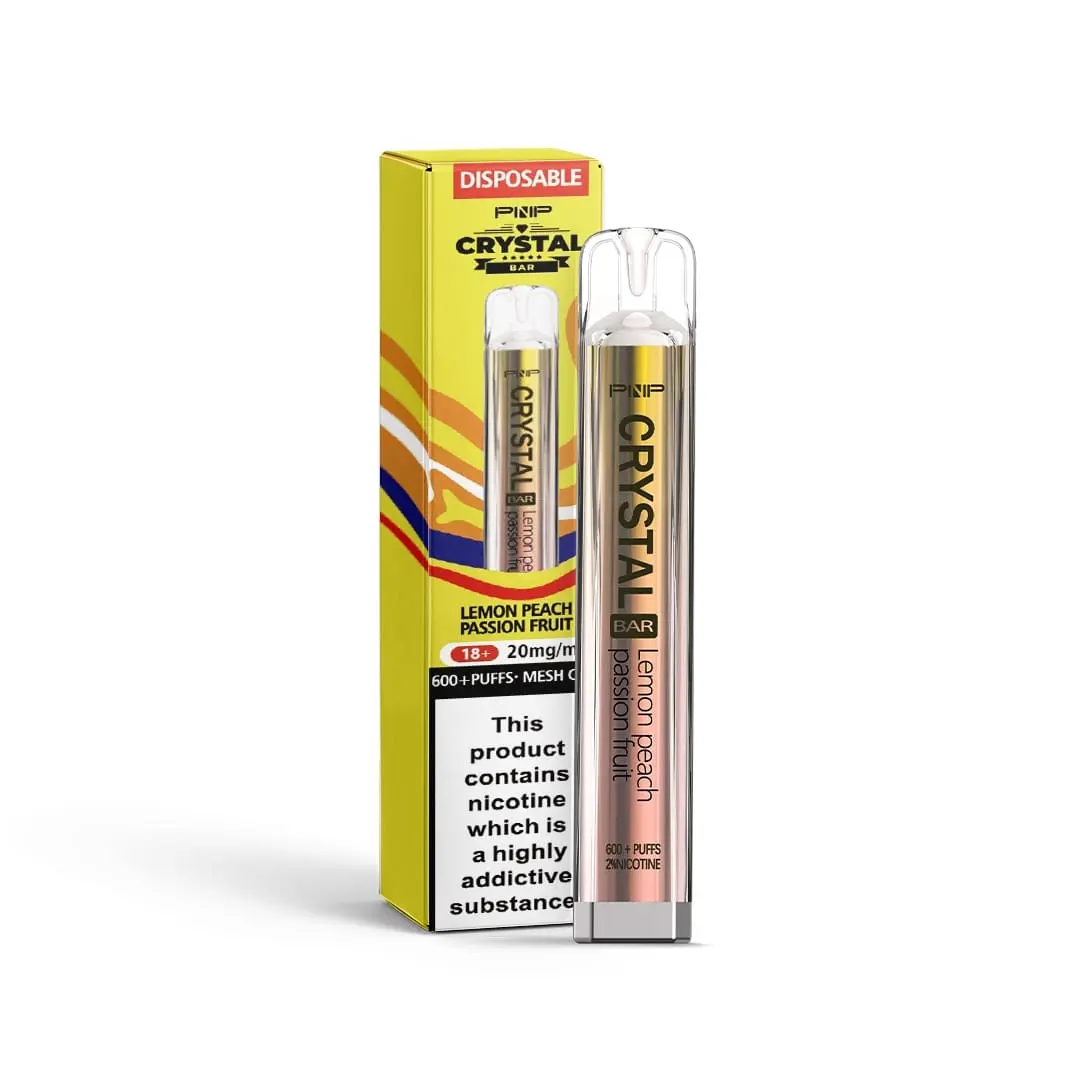 Lemon Peach Passionfruit By PNP Crystal Bar Disposable Vape 20mg