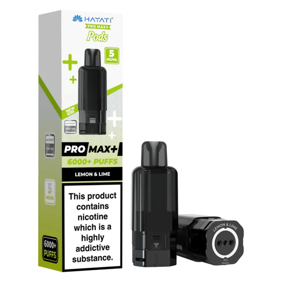  Hayati Pro Max Plus Pods - 5mg | Lemon & Lime