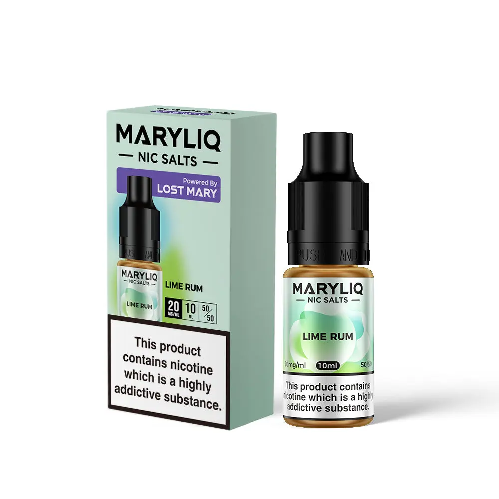 Lime Rum Nic Salt E-Liquid by Maryliq Salts 10ml