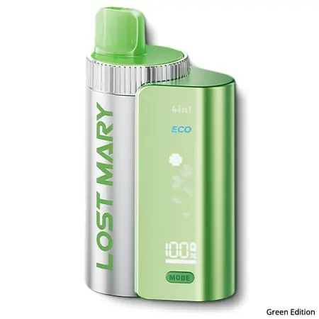  Green Edition Lost Mary 4 in 1 3200 Puffs Disposable Vape Kit 