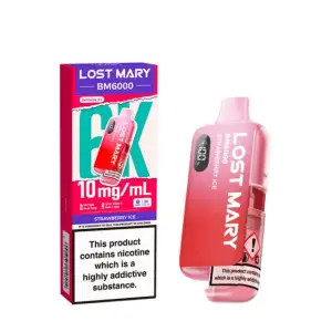 Lost Mary BM6000 Pod Kit - Strawberry Ice | 10mg
