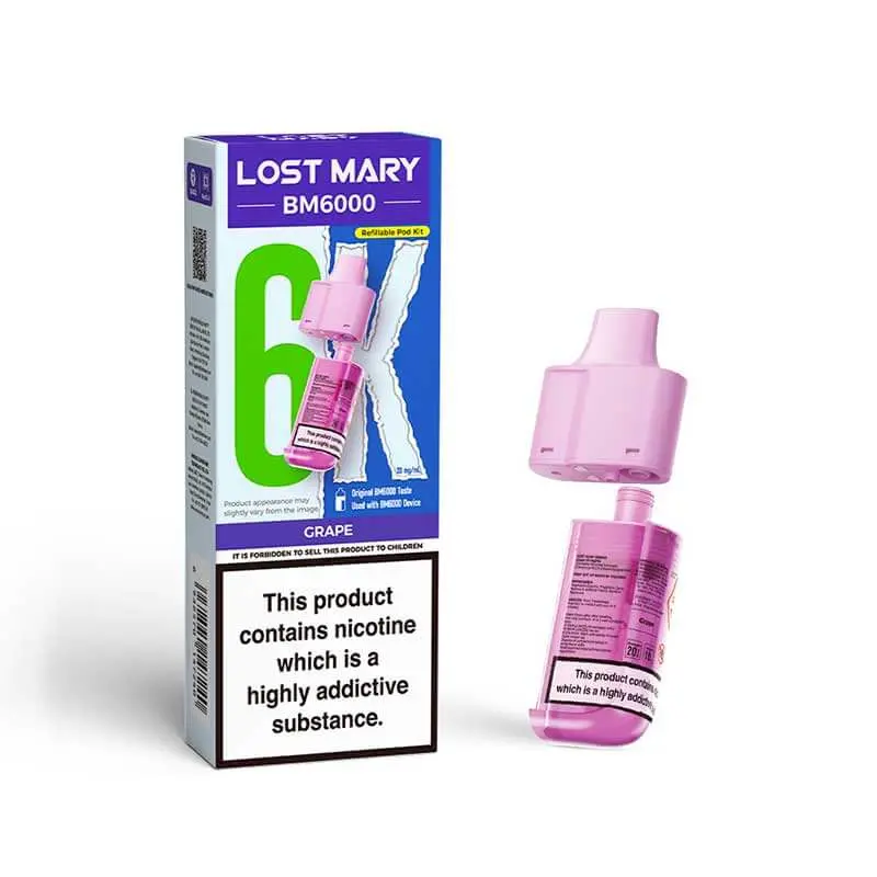Lost Mary BM6000 Pods - Grape | 10mg
