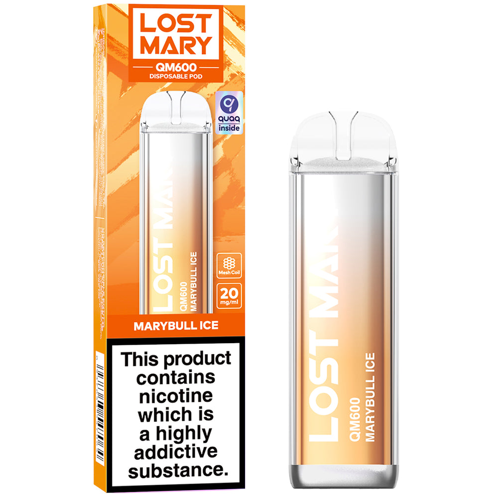 Marrybull Ice | Lost Mary QM600 By Elf Bar Disposable Vape 20mg